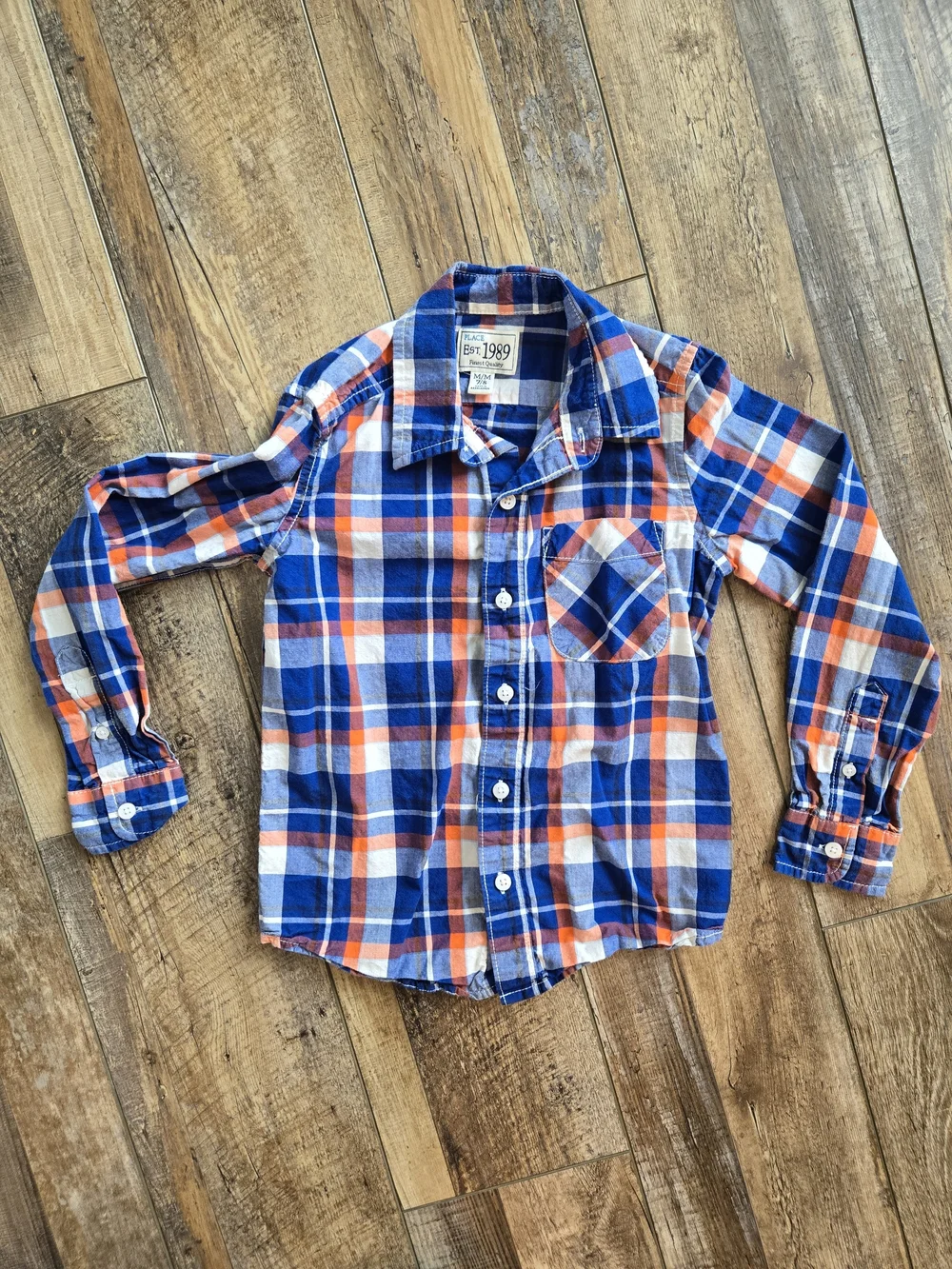 Boys Size 7 Small Shirts Bundle Lot of 5 Ralph Lauren Old Navy OshKosh Plaid Str